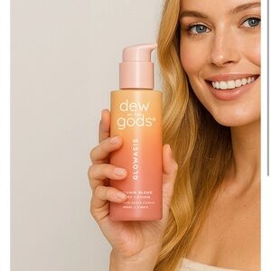 NIB Dew of the Gods Glowasis Body Lotion in Pumpkin Sugar Cookie